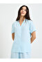 Blue Striped Shirt and Pyjama Set - 2