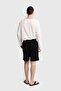 Linen Shorts with Waist Cord - 3