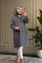 6627 - Comfortable and Stylish Zippered Soft Modal Fabric Long Hooded Women's Tunic - 2