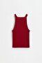 Fitilli halter yaka top