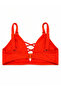 Plus Size Women's Bikini Top with Rope Detail and Adjustable Straps - 2