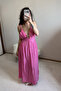 Pink Seashell Detailed Midi Dress