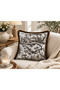 Vintage French Village Patterned Fringed Cushion Cover 43X43 cm - 4