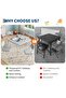 5-Piece Folding Kids Table and Chairs Set with 4 Chairs for Toddlers - 3