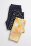 3-Pack of Tights for Girls, Colorful Patterned Tights, Cotton, Flexible, Daily Wear Tights, Ages 2-13