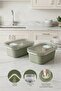 2-Piece Stainless Steel Vacuum Storage Container, Oven and Cake Container for Breakfast 300 ml