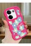 Tecno Camon 20 Pro 4g Compatible Case Camera Protector Red Silicone Couple Phone Case Floral Pattern