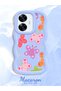 Realme C55 Compatible Case Camera Protector Blue Silicone Couple Phone Case Butterfly Pattern - 2