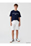 Original Oval Collar Slogan Printed Boys' T-Shirt - 2