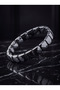 Hematite Natural Stone Men's Bracelet (Model 12)