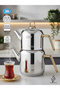 Cylinder Diamond Handle Mini Size Gold |   18/10 Stainless Steel Tea Kettle |   Induction Base |   0.85 L + 1.25 L |