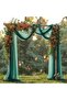 Wedding Arch Draping Fabric, 1 Panel Arch Drapes Sheer Backdrop Curtain for Wedding Ceremony Party Ceiling Decor - 3