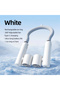 WHITE Portable Neck Fan High Speed Turbine Powerful Airflow Bladeless Cooling Fan Handheld Sport Fan - 8