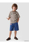 Trendlucky Boys' Jean Shorts with Arma Detail and Contrast - 2