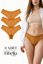 New Season Premium Full Lace Brazilian Panties Mustard Color 3-Piece Pack