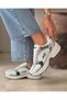 Women's Knitwear Pattern 4 cm Sole Orthopedic Walking Sports Shoes - 2