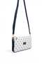 White - Navy Blue Monogram Women's Crossbody Bag Sp1291 - 2