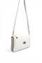 White - Women's Crossbody Bag with Gray Logo Sp1291 - 3