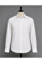 Men's Long Sleeve Plain Muslin Shirt
