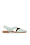 Turquoise Leather Women's Flat Sandals