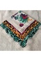 Handmade Needlework Writing, Scarf, Yemeni, Mevlit Cover, Head Cover, 4 Sides Embroidered, 100*100cm - 4