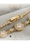 Premium Women's Waterway Steel Bracelet with Zircon Stones - 2