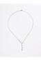 Elegant Y Necklace with Silver Color Star Detail