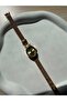 Minimal Wicker Women's Wristwatch Gold Vintage - 5