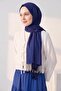 Double Sided Silk Shawl Blue - 4