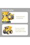 5 in 1 Construction Robot Vehicle Set with Drill Lights & Music Toy for Kids 3+ Years - 4