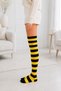 Women's Cotton Above-Knee Long Sports Socks Women's Striped Pattern Socks - 3