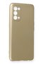 Compatible Case for Oppo Reno 5 Pro Yumuaşk Colorful Flexible Premium Rubber Silicone - Gold - 2