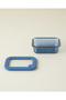 Aqua Glass Storage Container 370 ml Navy Blue - 2