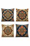 Set of 4 Pillow Covers with Artistic Patterns - 3