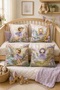 Purple Forest Fairy Patterned 4-Piece Children's and Baby Pillowcase Set - 2