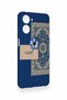 Realme 10 Compatible Blue Ethnic Carpet Pattern Silicone Case - 4