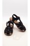 Women's Suede Gold Buckle Detailed Cage Sandals Soft Non-Slip Luxury Sole Sandals Popular New Season - 5