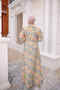 Yellow Elastic Sleeve Dress with Buckle Detail - 5