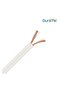 Electrical Cable Wire, 2-Core Copper, White PVC Insulated Twin Flexible Copper Cable for Extension Power Wire Home Small Electrical Wiring (WHITE-0.75MM, 5 METER) - 2
