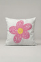 Pink Drawing Floral Pattern Cushion Cover 326 – Pink Daisy Design 45X45 cm