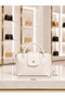 Women's Beige Mini Bag, Stylish Daily Hand and Shoulder Bag with Crossbody Strap - 2