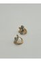 Serel Crest Stone Xuping Women's Steel Earrings Non-Tarnish Rose Gold Color - 4