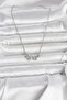 316L Steel Chain Silver Color Flower and Butterfly Model Women's Necklace - 2