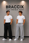 Men's Sweatpants Set of 2 Black Gray Comfort Fit Anti-Sweat