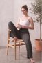 Set of 2 High Waist Wide Leg Striped Camisole Summer Pajama Bottoms - 4