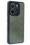 Aconcept Redmi Note 14 4g Case Aras Leather Cover - (32301) Dark Green - 3