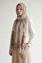 Mustard Pastel Pattern Muslin Shawl - 3