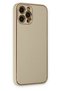 Aconcept iPhone 12 Pro Case Coco Leather Silicone Cover (115045) - Gold - 2