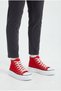 Zrk-Ucx3 High Quality Red White Linen High Sole Sports Shoes - 6