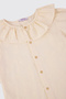 Girl's Beige Collared Shirt - 3